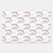 Grandmillennial Wisteria Baby Shower  Inpakpapier Vel (Voorkant)
