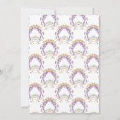 Grandmillennial Wisteria Baby Shower Invitation Kaart (Achterkant)