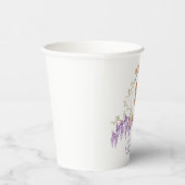 Grandmillennial Wisteria Baby Shower  Papieren Bekers (Rechts)