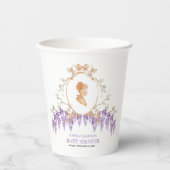 Grandmillennial Wisteria Baby Shower  Papieren Bekers (Voorkant)