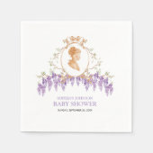 Grandmillennial Wisteria Baby Shower  Servet (Voorkant)