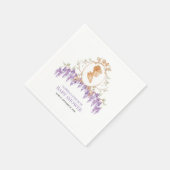 Grandmillennial Wisteria Baby Shower  Servet (Hoek)