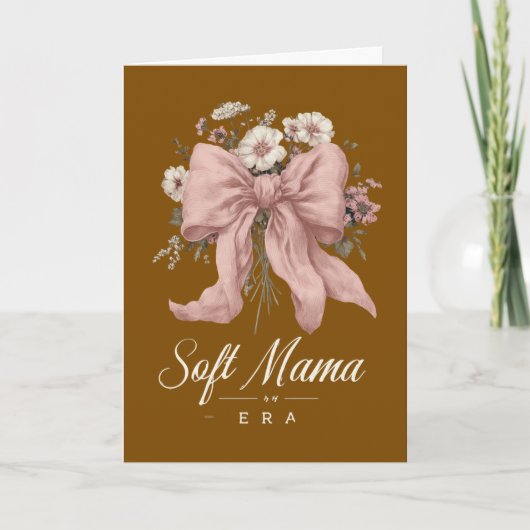 Grandmillennial Zachte Mama Script Typografie Vint Kaart (Voorkant)