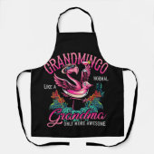 Grandmingo Grandmoeder Flamingo Lover Gramma Schort (Voorkant)