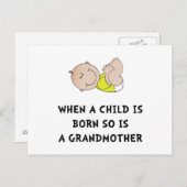 Grandmoeder Born Briefkaart (Voorkant / Achterkant)