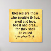 Grandmoeder Quote Canvas (Voorkant)