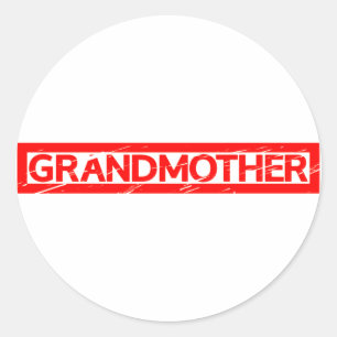 Grandmoeder Stamp Ronde Sticker