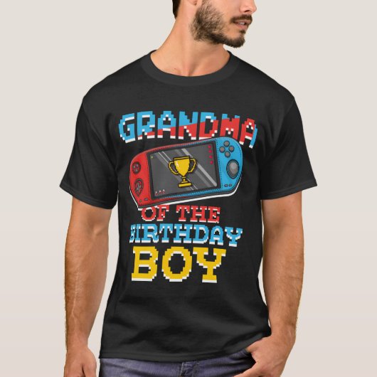 Grandmom Of Gamer Video Game Lover Gamer retro fun T-shirt (Voorkant)