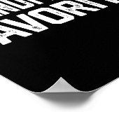 Grandmom’s Favorite Funny Grandparent Granhild Vin Poster (Hoek)