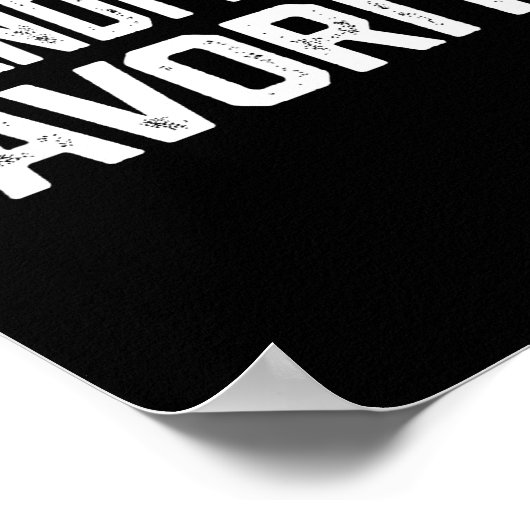 Grandmom’s Favorite Funny Grandparent Granhild Vin Poster (Hoek)