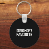 Grandmom’s Favorite Funny Grandparent Granhild Vin Sleutelhanger (Voorkant)