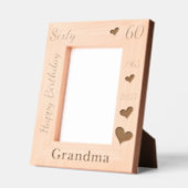 Grandmother 60th Birthday Photo frame with name Gegraveerde Lijstjes (Links)