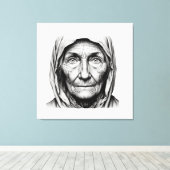 GRANDMOTHER CANVAS AFDRUK (Insitu (Houten vloer))