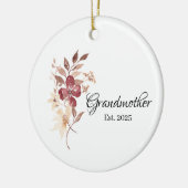 Grandmother Est. Year Keramisch Ornament (Links)