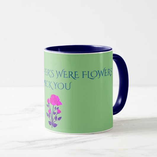 GRANDMOTHER FLOWERED personalized mug. Mok (Voorkant rechts)