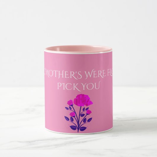 GRANDMOTHER FLOWERED personalized mug. Mok (Midden)