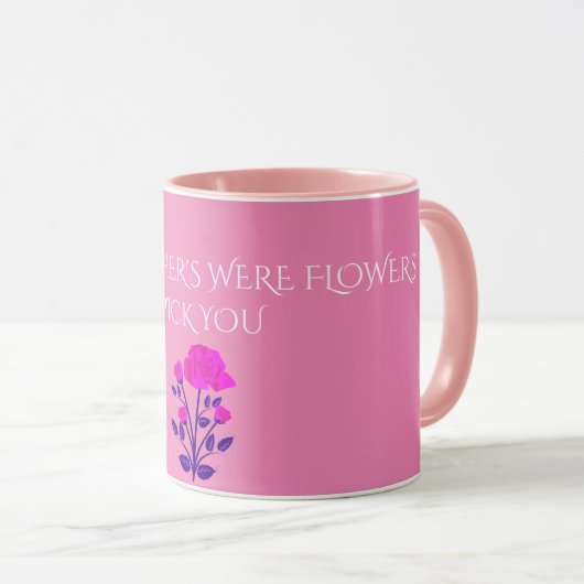 GRANDMOTHER FLOWERED personalized mug. Mok (Voorkant rechts)