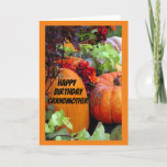 * GRANDMOTHER HAPPY BIRTHDAY OP DE AUTUMN BIRTHDAY KAART<br><div class="desc">BEDANKT OM TE STOPPEN MET EEN VAN MIJN 8 STORES HIER IN ZAZZLE!</div>