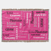 GRANDMOTHER MOM Moederdag Cadeau Throw Blanket Deken (Voorkant)