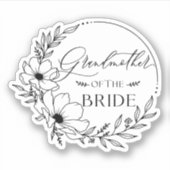 grandmother of bride sticker (Voorkant)