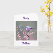 GRANDMOTHER OP UW BIRTHDAY (WARBLER) KAART (Gele Bloem)