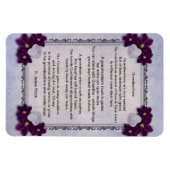 "Grandmothers" gedicht op 4"x6" refrig magnet Magneet (Horizontaal)
