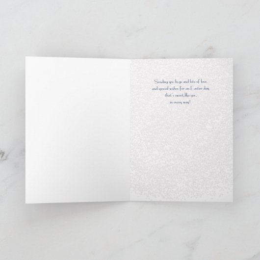 Grandniece Easter African American Girl Kaart (Binnen)