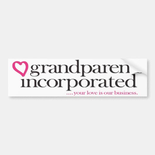Grandouders Incorporated Bumpersticker (Voorkant)