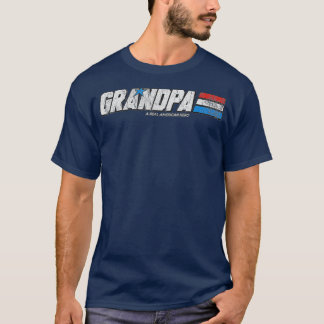 Grandpa A Real American Hero T-shirt