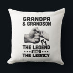 Grandpa And Grandson The Legend And Legacy Gift Kussen<br><div class="desc">Grandpa And Grandson The Legend And Legacy Gift</div>