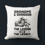 Grandpa And Grandson The Legend And Legacy Gift Kussen<br><div class="desc">Grandpa And Grandson The Legend And Legacy Gift</div>