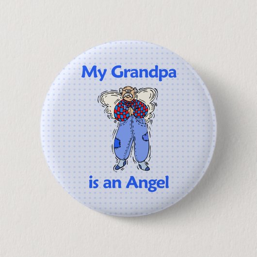 Grandpa Angel Ronde Button 5,7 Cm (Voorkant)