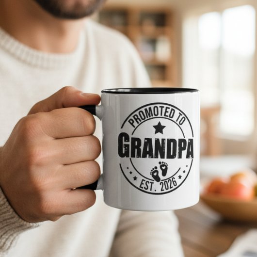 Grandpa Announcement Mug Gift Mok