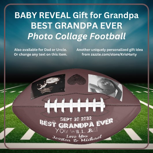 Grandpa Baby onthult de aankondiging van de zwange American Football