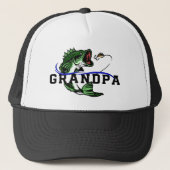 Grandpa Bass Fishing Keep'n it Reel Trucker Pet (Voorkant)