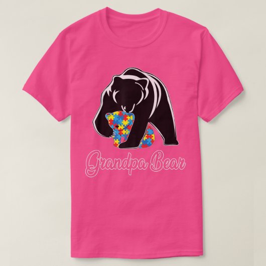 Grandpa Bear Autism Awareness Autism Premium 967  T-shirt (Design voorkant)
