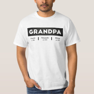 GRANDPA behoort tot de Vaderdag GrandKids Names T-shirt