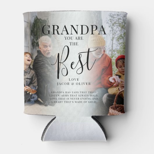 'GRANDPA' ben je de beste foto-Keepomwille Blikjeskoeler (Voorkant)