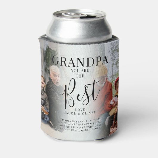 'GRANDPA' ben je de beste foto-Keepomwille Blikjeskoeler (Blikje Achterkant)