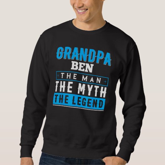 Grandpa BEN The Man The Myth The Legend Shirt Funn (Voorkant)