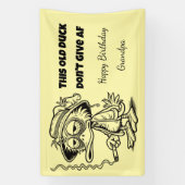 Grandpa Birthday DON'T GIVE AF Spandoek (Verticaal)