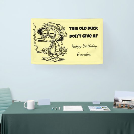 Grandpa Birthday DON'T GIVE AF Spandoek (Beurs)