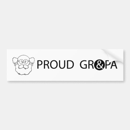 GRANDPA_BUMPERSTICKER1 BUMPERSTICKER (Voorkant)