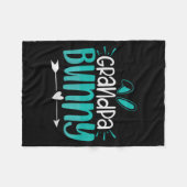 Grandpa Bunny Premium Tri-blend  Fleece Deken (Voorkant (Horizontaal))