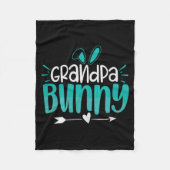 Grandpa Bunny Premium Tri-blend  Fleece Deken (Voorkant)