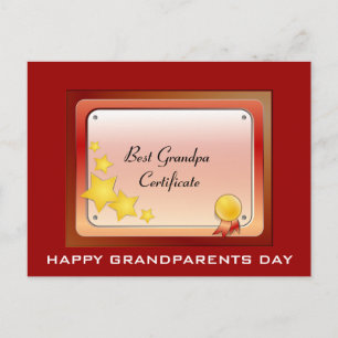 Grandpa_Certificate-Briefkaart (personaliseren) Briefkaart
