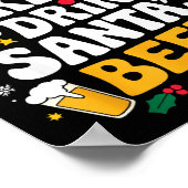 Grandpa Christmas Men Dad Most Likely To Drink San Poster (Hoek)