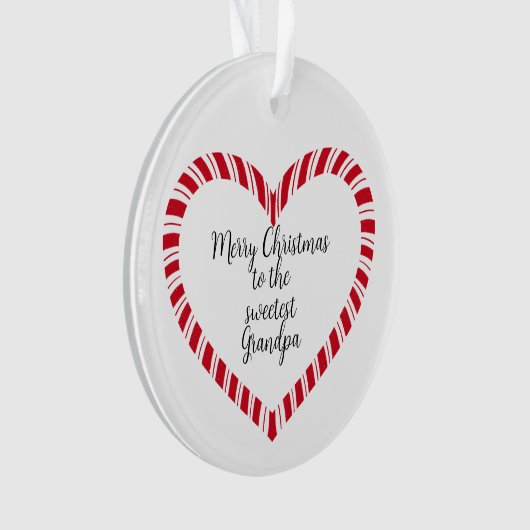 Grandpa Christmas Tree Sweetest Ornament (voorkant)