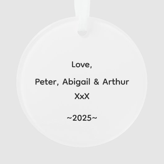 Grandpa Christmas Tree Sweetest Ornament (achterkant)