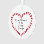 Grandpa Christmas Tree Sweetest  Ornament (voorkant)